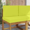 Coussin de canapé d'extérieur 2 pcs Vert Polyester 531015531015