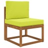 Coussin de canapé d'extérieur 2 pcs Vert Polyester 531015531015