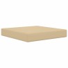 Coussin de canapé d'extérieur 2 pcs Beige Polyester 531016531016