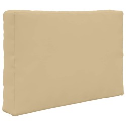 Coussin de canapé d'extérieur 2 pcs Beige Polyester 531016531016