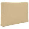 Coussin de canapé d'extérieur 2 pcs Beige Polyester 531016531016