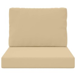 Coussin de canapé d'extérieur 2 pcs Beige Polyester 531016531016