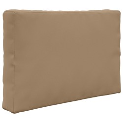 Coussin de canapé d'extérieur 2 pcs Taupe Polyester 531018531018