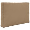 Coussin de canapé d'extérieur 2 pcs Taupe Polyester 531018531018
