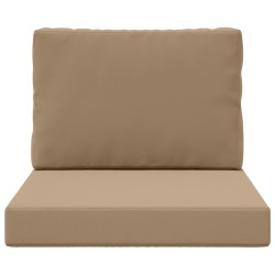 Coussin de canapé d'extérieur 2 pcs Taupe Polyester 531018531018