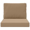 Coussin de canapé d'extérieur 2 pcs Taupe Polyester 531018531018