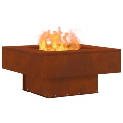 Braise Marron 60 x 60 x 30 cm Acier patiné 531021531021