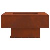 Braise Marron 60 x 60 x 30 cm Acier patiné 531021531021