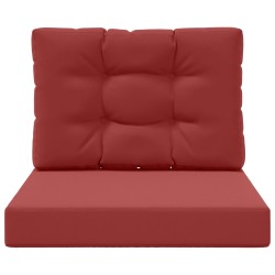 Coussin de canapé d'extérieur 2 pcs Bordeaux Polyester 531022531022
