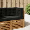 Coussin de canapé d'extérieur 3 pcs Noir Polyester 531023531023
