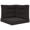 Coussin de canapé d'extérieur 3 pcs Noir Polyester 531023531023