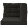 Coussin de canapé d'extérieur 3 pcs Noir Polyester 531023531023