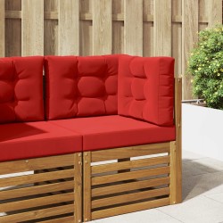 Coussin de canapé d'extérieur 3 pcs Rouge Polyester 531024531024