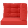 Coussin de canapé d'extérieur 3 pcs Rouge Polyester 531024531024