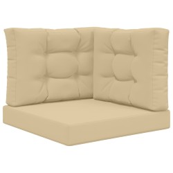 Coussin de canapé d'extérieur 3 pcs Beige Polyester 531026531026