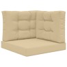 Coussin de canapé d'extérieur 3 pcs Beige Polyester 531026531026