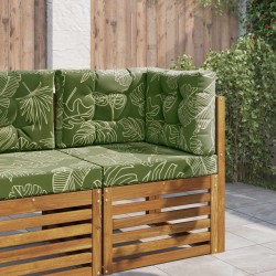 Coussin de canapé d'extérieur 3 pcs Modèle feuille Polyester 531027531027