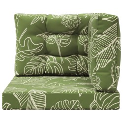 Coussin de canapé d'extérieur 3 pcs Modèle feuille Polyester 531027531027