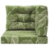 Coussin de canapé d'extérieur 3 pcs Modèle feuille Polyester 531027531027