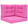 Coussin de canapé d'extérieur 3 pcs Rose Polyester 531028531028