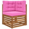 Coussin de canapé d'extérieur 3 pcs Rose Polyester 531028531028