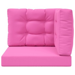 Coussin de canapé d'extérieur 3 pcs Rose Polyester 531028531028