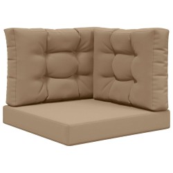 Coussin de canapé d'extérieur 3 pcs Taupe Polyester 531030531030