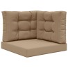 Coussin de canapé d'extérieur 3 pcs Taupe Polyester 531030531030