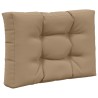Coussin de canapé d'extérieur 3 pcs Taupe Polyester 531030531030
