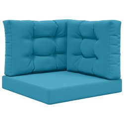 Coussin de canapé d'extérieur 3 pcs Bleu royal Polyester 531031531031