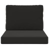 Coussin de canapé d'extérieur 2 pcs Noir Polyester 531033531033