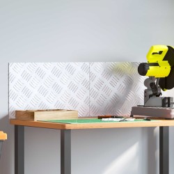 Nez de marche Rectangulaire 2 pcs Argenté 50 x 30 cm Aluminium 531034531034