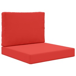 Coussin de canapé d'extérieur 2 pcs Rouge Polyester 531035531035