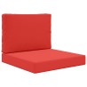 Coussin de canapé d'extérieur 2 pcs Rouge Polyester 531035531035