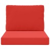 Coussin de canapé d'extérieur 2 pcs Rouge Polyester 531035531035