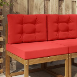 Coussin de canapé d'extérieur 2 pcs Rouge Polyester 531036531036