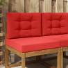 Coussin de canapé d'extérieur 2 pcs Rouge Polyester 531036531036