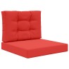 Coussin de canapé d'extérieur 2 pcs Rouge Polyester 531036531036