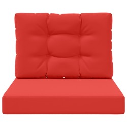 Coussin de canapé d'extérieur 2 pcs Rouge Polyester 531036531036