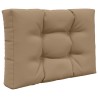 Coussin de canapé d'extérieur 2 pcs Taupe Polyester 531038531038