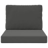 Coussin de canapé d'extérieur 2 pcs Anthracite Polyester 531039531039