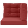 Coussin de canapé d'extérieur 3 pcs Bordeaux Polyester 531040531040