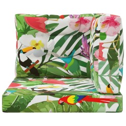 Coussin de canapé d'extérieur 3 pcs coloré Polyester 531041531041