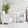Chaise de jardin 2 pcs Blanc 53 x 49 x 85 cm Polypropylène 531047531047