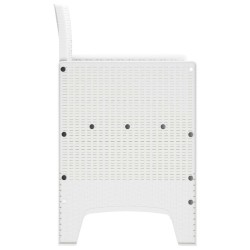 Chaise de jardin 2 pcs Blanc 53 x 49 x 85 cm Polypropylène 531047531047