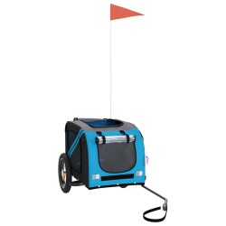 Remorque de vélo pour animaux de compagnie bleu et gris 531054531054