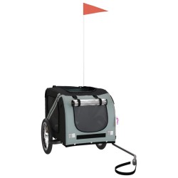 Remorque de vélo pour animaux de compagnie noir et gris 531056531056