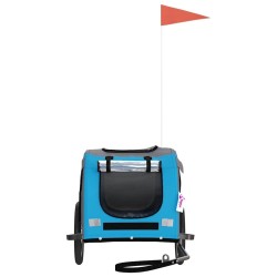Remorque de vélo pour animaux de compagnie bleu et gris 531057531057