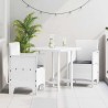 Chaise de jardin 2 pcs Blanc 53 x 49 x 85 cm Polypropylène 531059531059