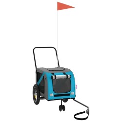 Remorque de vélo pour animaux de compagnie bleu et noir 531061531061